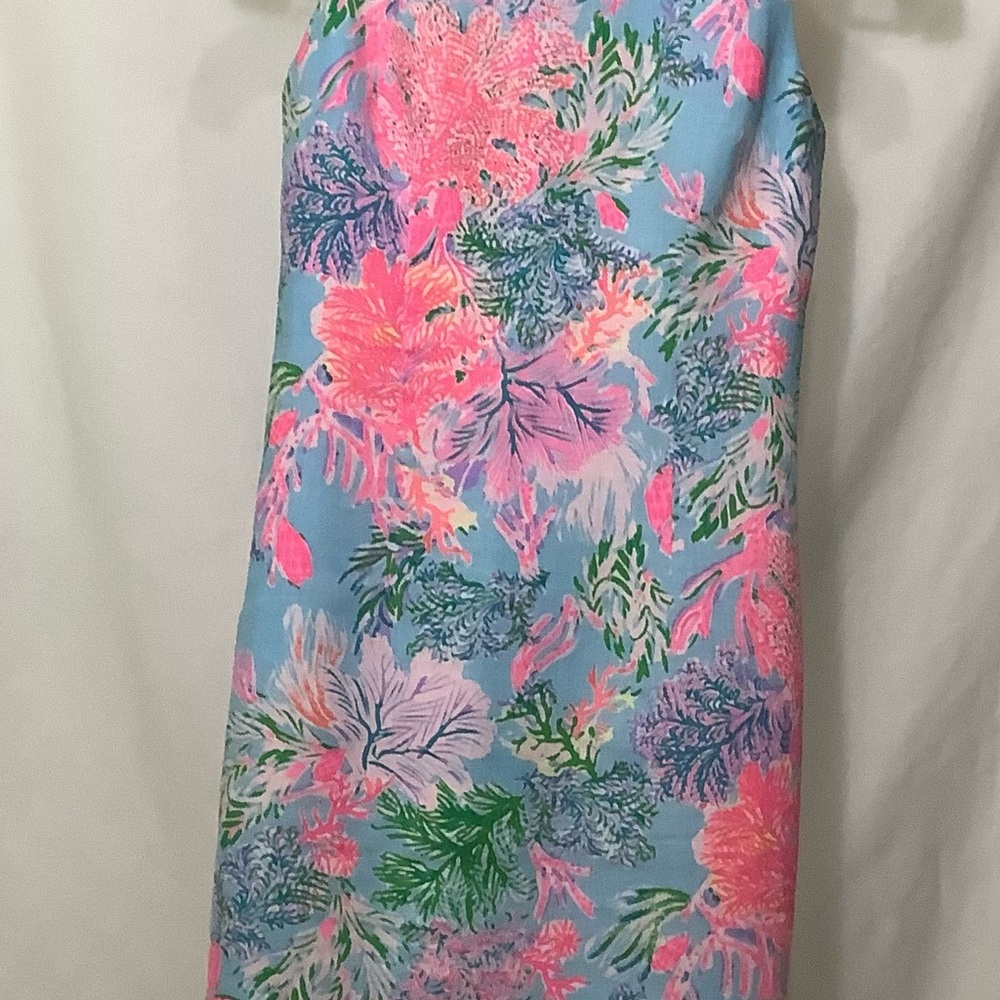 Lilly Pulitzer Blue and Pink Floral Dress